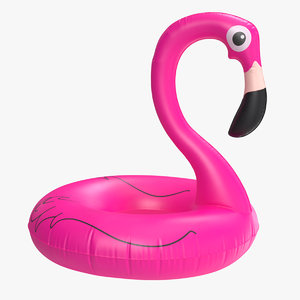 3D inflatable flamingo