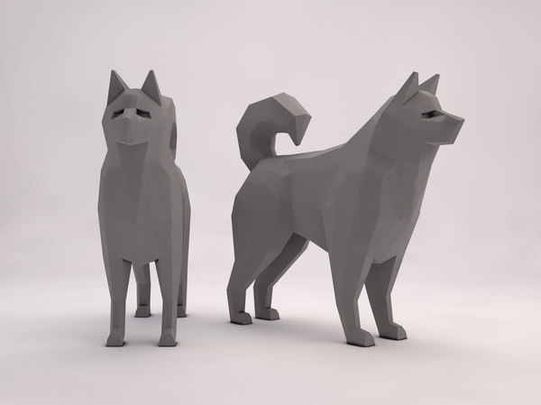 無料origami Dog3dモデル Turbosquid