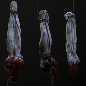 3D cloth corpse model