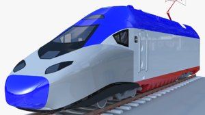 3D train locomotive model