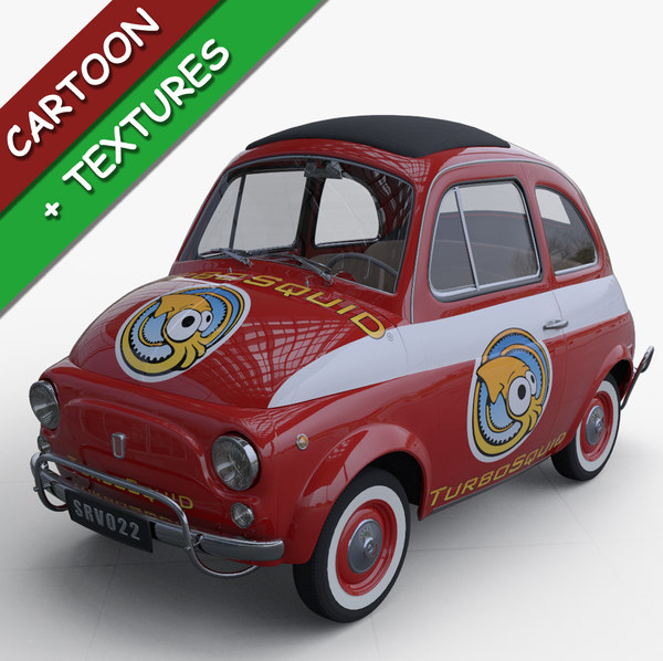 Fiat 500 Race Car 3d Model Turbosquid