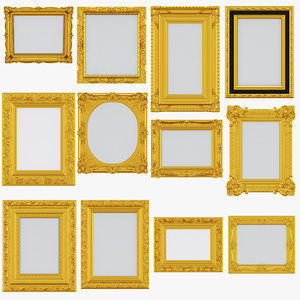 3D model 12 classic frames
