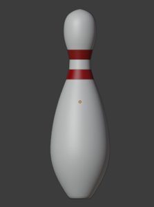 3D simple bowling pin