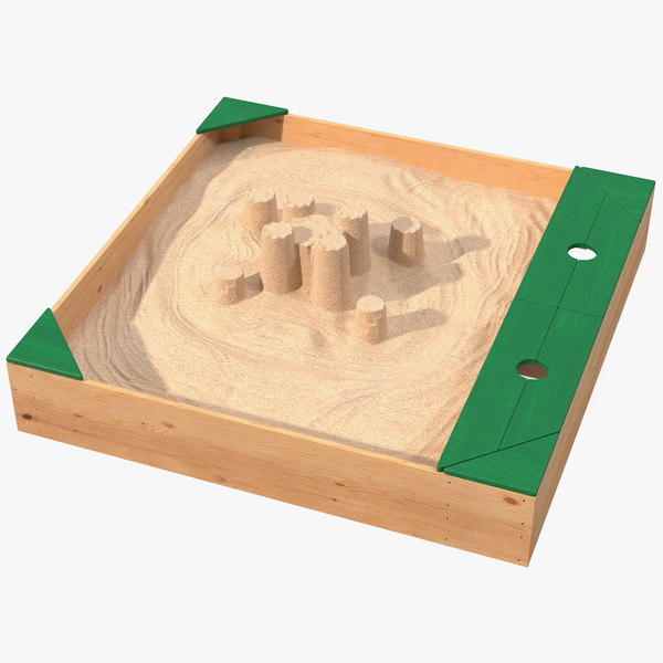sand castle sandpit 3d