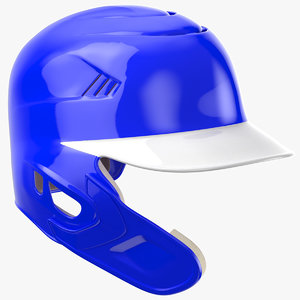 baseball helmet c flap 3D model