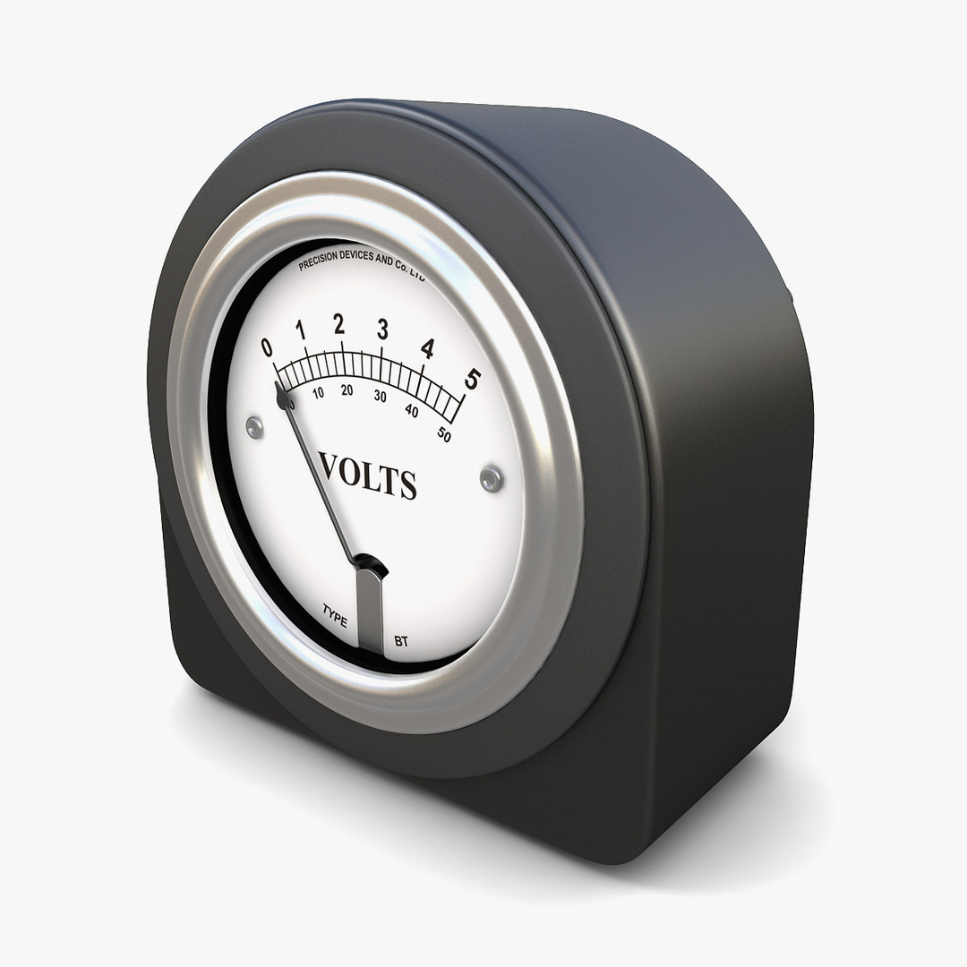 Analogue dc voltmeter 03 3D TurboSquid 1619083