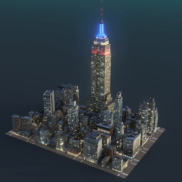 district 06 night city 3D model