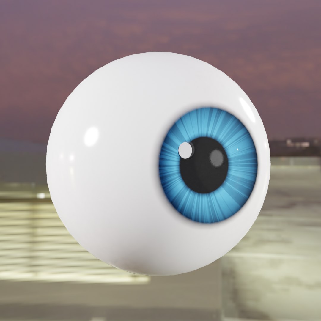 3d cartoon eyes model zbrush download