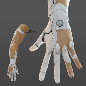 3D hand anatomy mechanical