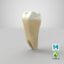 3D upper human teeth