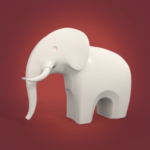 elephant figurine 3D model