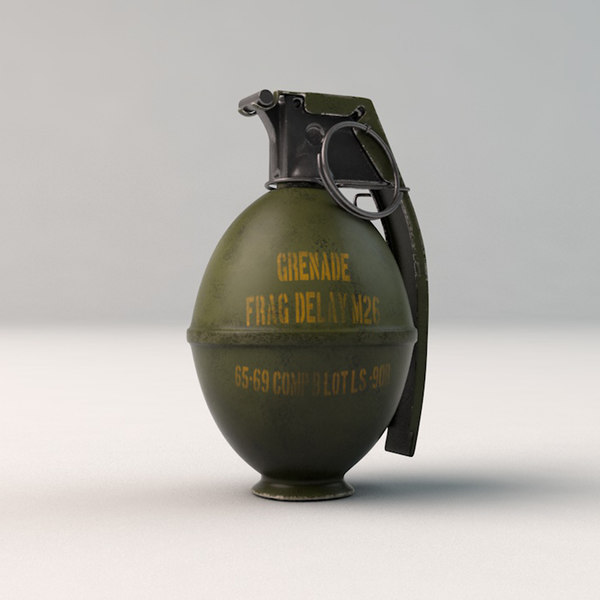 Grenade Bomb 3d Model Turbosquid