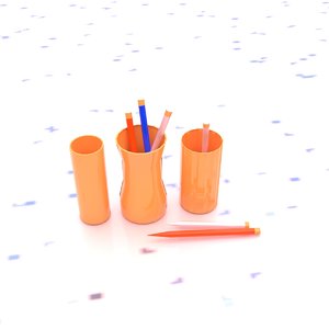 3D pen holder model