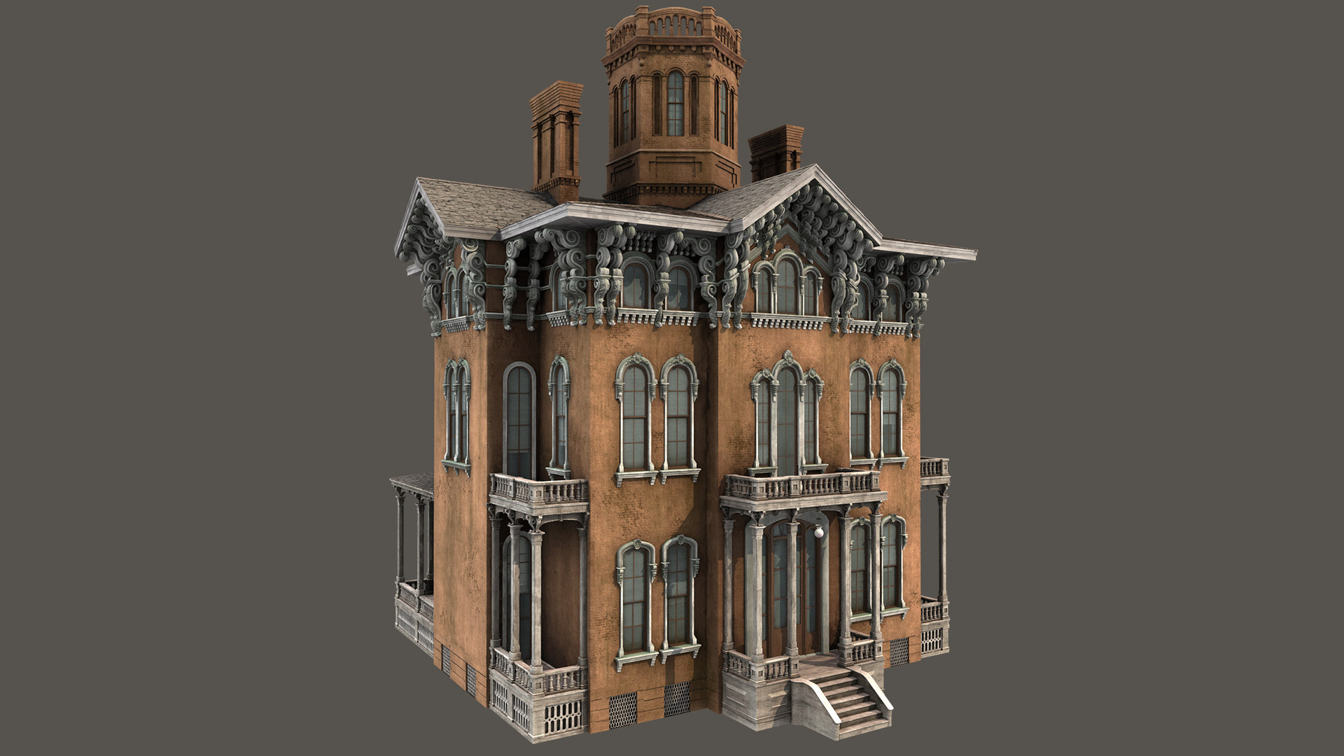 3d victorian house