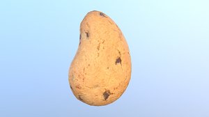 3D cookie chocolate 06 modeled