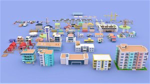 city pack 3D model