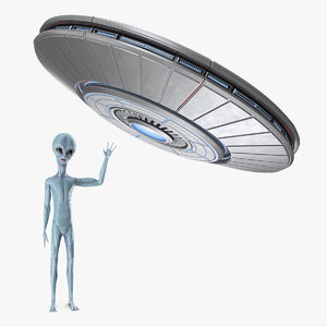 space alien ufo 3D model