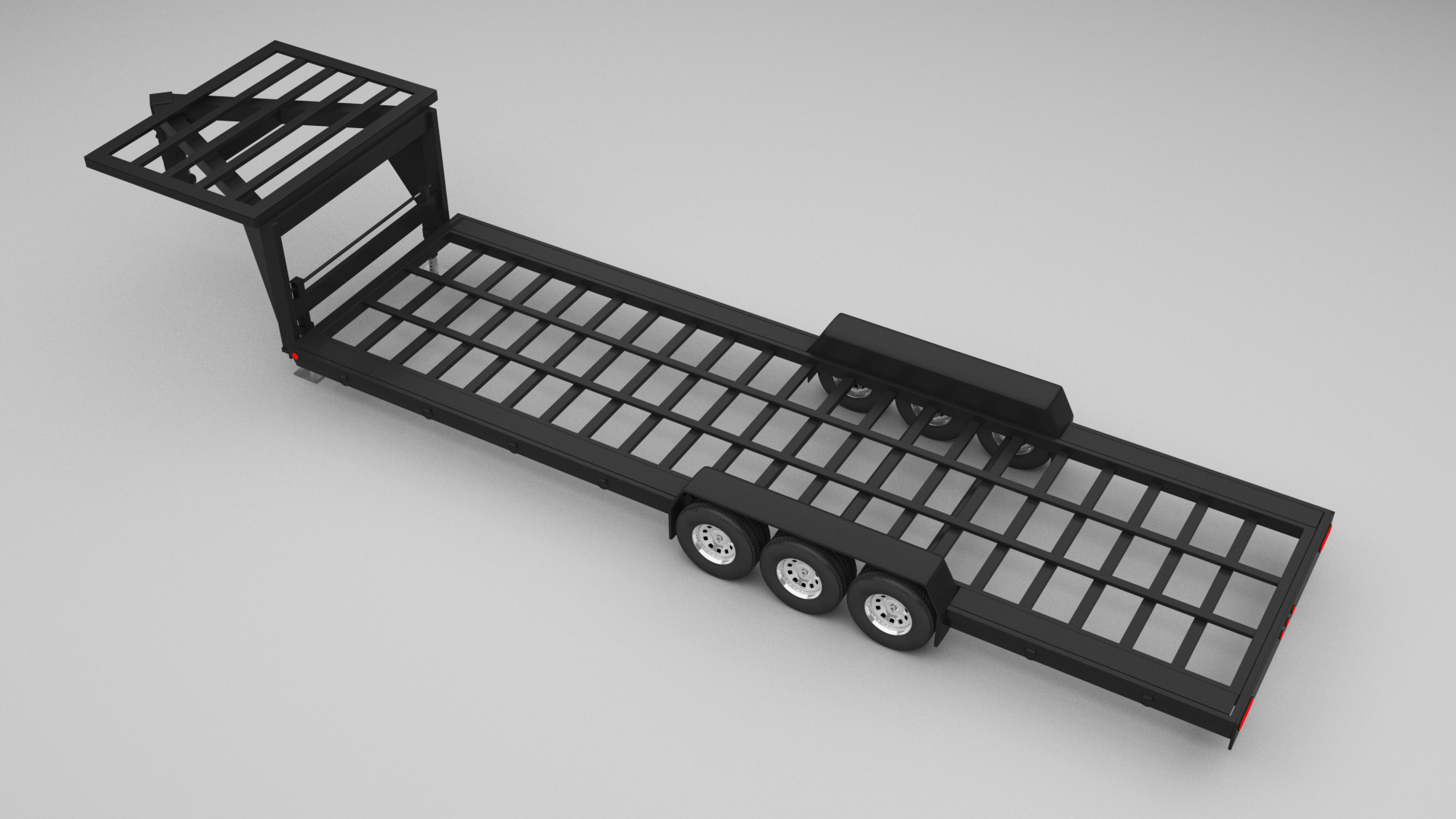 Gooseneck Trailers 30 Ft 3D Model TurboSquid 1620676