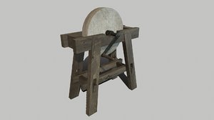 3D model weaponry grindstone weapons
