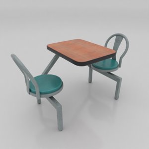 3D table diner model