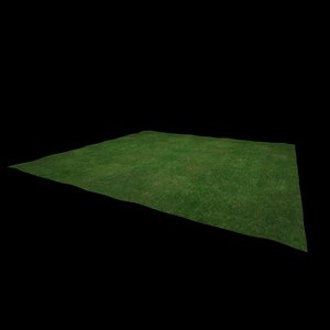 3D model ground grass