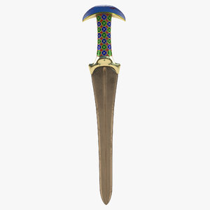 3D model dagger knife