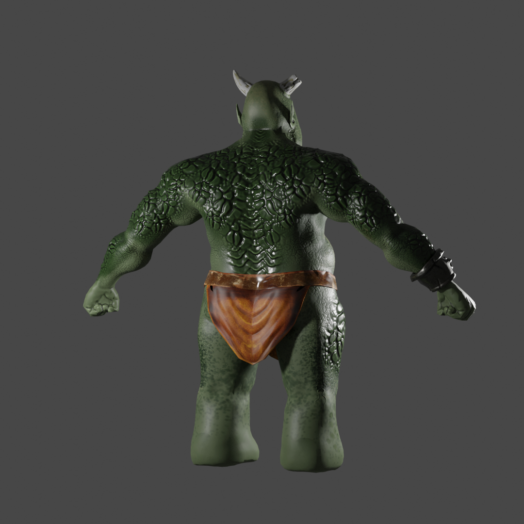 Fat green ogre 3D model - TurboSquid 1621341