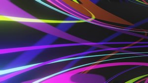 Psychedelic rainbow tunnel abstract video background
