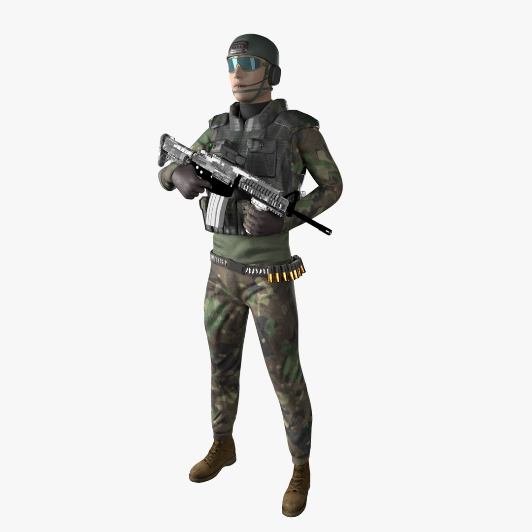 3D soldier model - TurboSquid 1621439