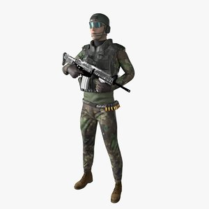 3D soldier model
