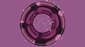 'abstract purple disc moving