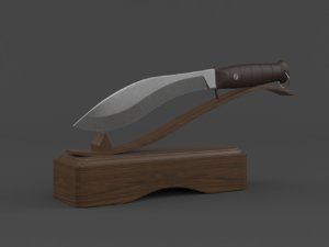 kukri knife 3D model