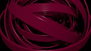Red metallic circles logotype animated