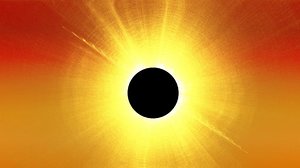 Solar eclipse animation