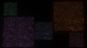 sparkling multicolored squares