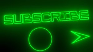 subscribe green neon advertisement inscription