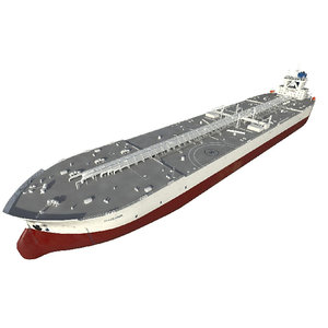 3D model tanker oil ship