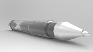 pen rendered 3D model