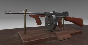 3D model gun display stand