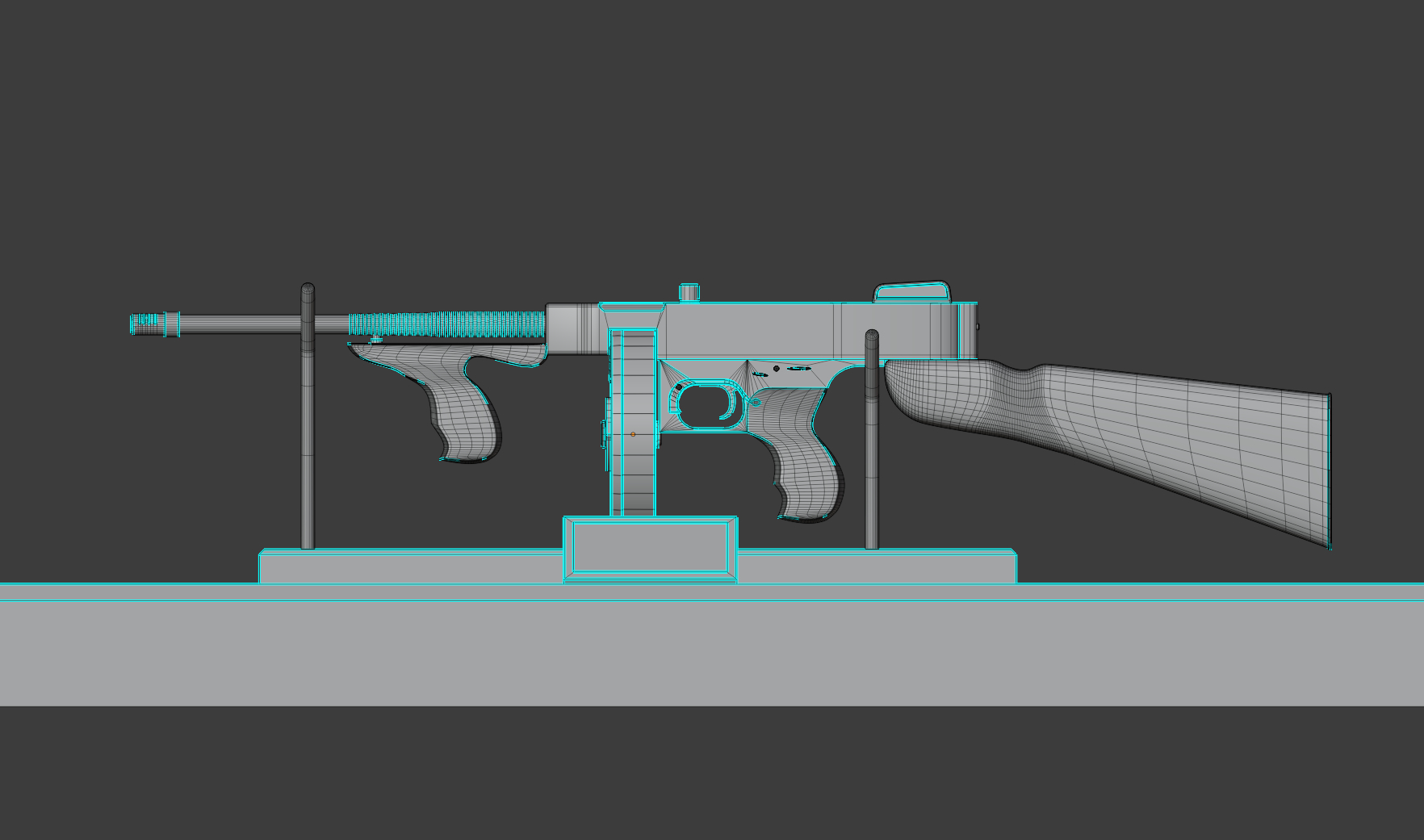 3D model gun display stand TurboSquid 1622237