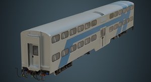 railcar rail car 3D model