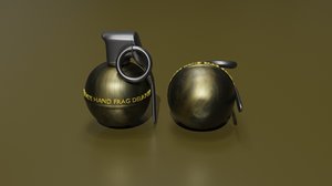 frag grenade 3D model