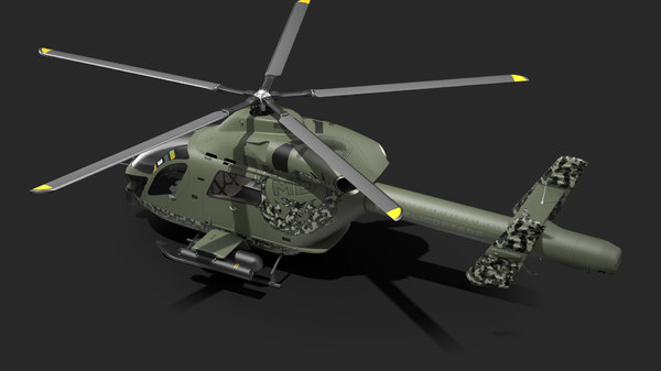 modelo 3d Helicóptero de ataque gemelo MD 969 aparejado - TurboSquid ...