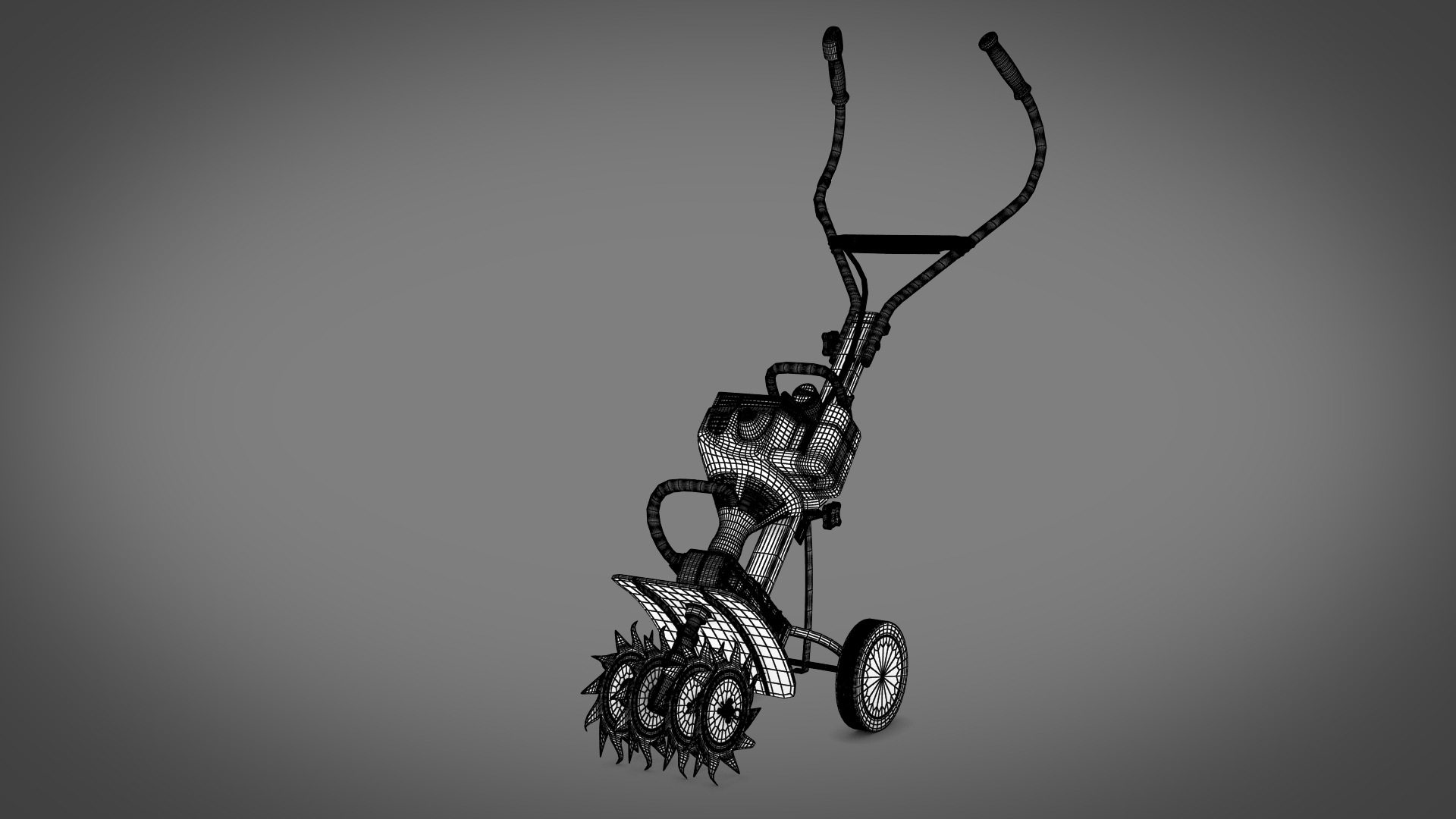 Mm55 garden tiller 3D model TurboSquid 1622846