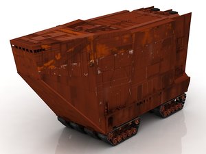 sand crawler spacecraft spaceship 3D model
