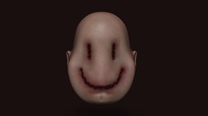 creepy smiley terror halloween 3D model