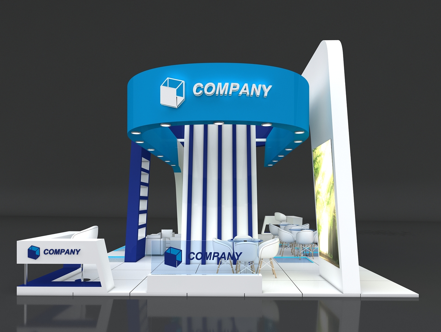 3D exhibit stand stall - TurboSquid 1623150