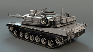 abrams tank 3D model