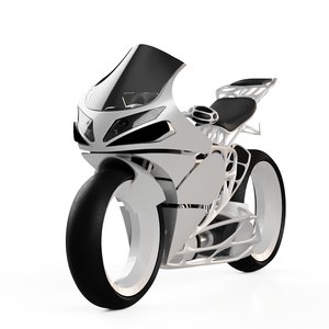 electric motorcycle concept 3D model