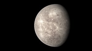 4k realistic mercury planet model